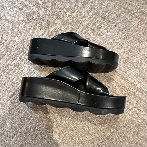 Prada leather platform sandal - Picture 6 of 8